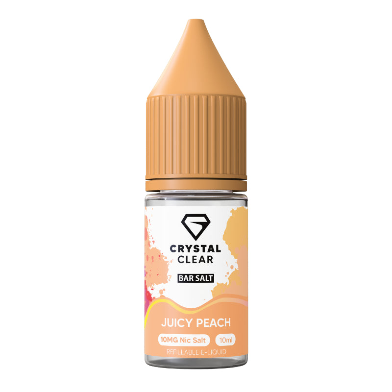 Juicy Peach By Crystal Clear Salt 10ml