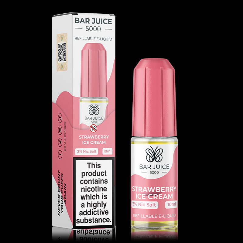 Strawberry Ice Cream By Bar Juice 5000 Salt 10ml