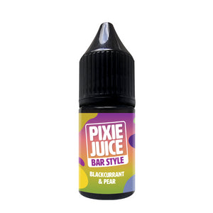 Blackcurrant and Pear 10ml Nic Salt By Pixie Juice Bar Style