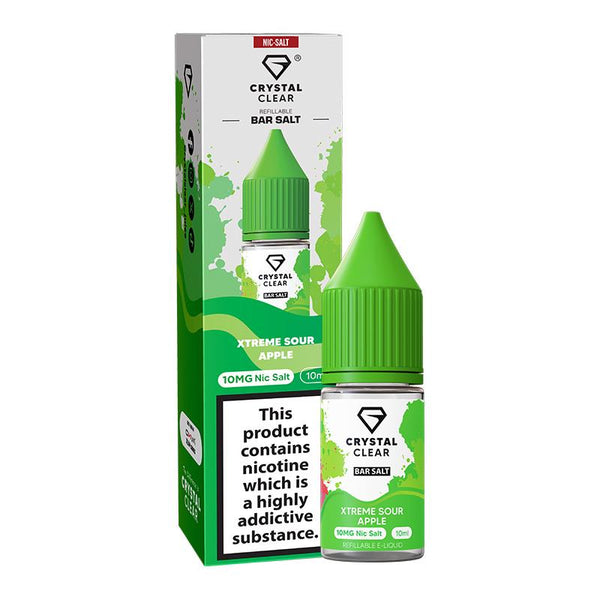 Xtreme Sour Apple By Crystal Clear Salt 10ml