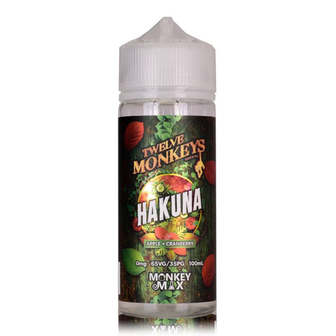 Hakuna By Twelve Monkeys 100ml Shortfill Twelve Monkeys