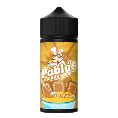 Biscoff Custard By Pablo's Cake Shop 100ml Shortfill Pablos Cake Shop