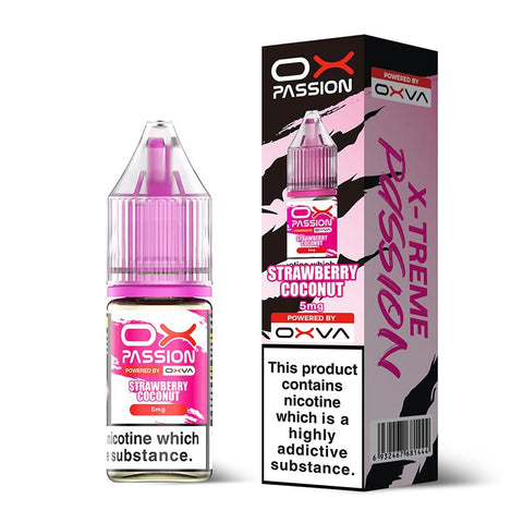 Strawberry Coconut 10ml Nic Salt By Ox Passion Ox Passion