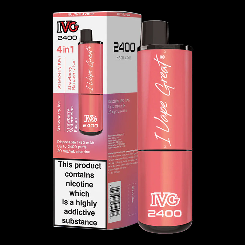 I VG 2400 Puff Multi Flavour Disposable Vape 20mg