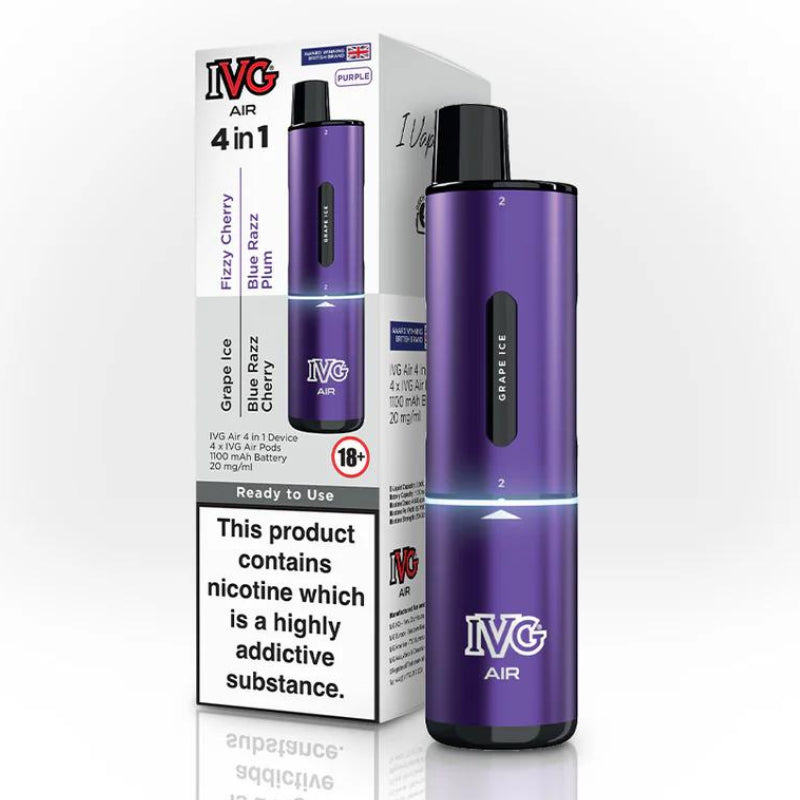Air 4 in 1 Rechargeable Pod Kit By I VG 20mg
