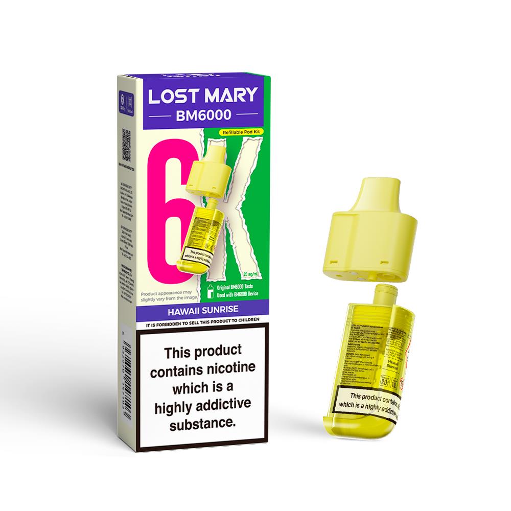BM6000 Prefilled Replacement Pod By Lost Mary