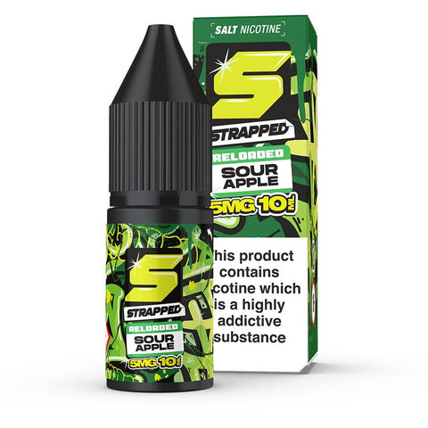 Sour Apple By Strapped Reloaded Salts 10ml Strapped