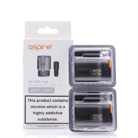 Vilter Replacement Pods With Drip Tip 2 Pack By Aspire Aspire