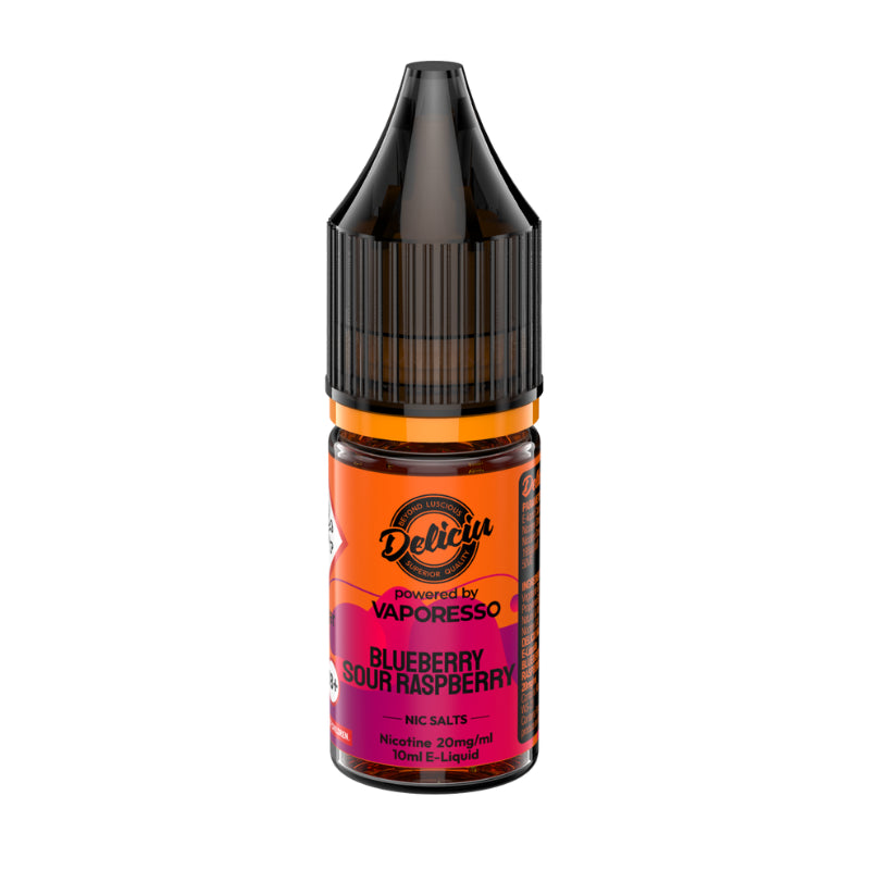 Blueberry Sour Raspberry Nicotine Salt 10ml By Deliciu V2