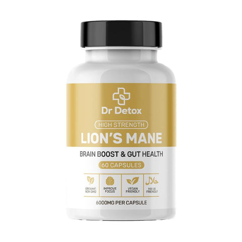 Lions Mane Capsules By Dr Detox 60 Pack Dr Detox