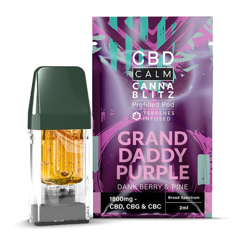 Cannablitz Prefilled CBD Replacement Pod By CBD Calm CBD Calm
