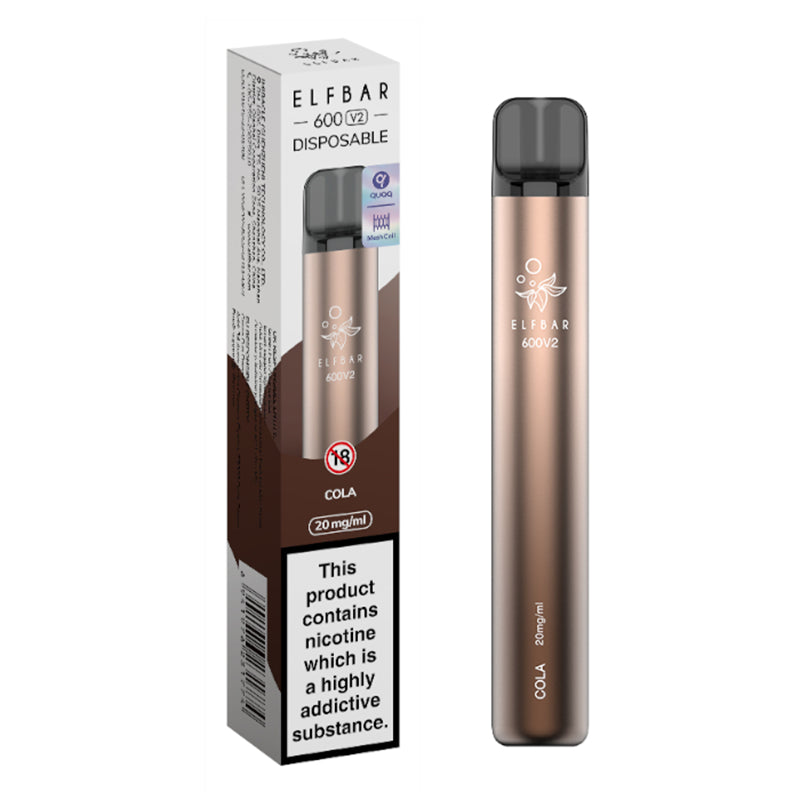Elf Bar V2 600 Disposable Vape 20mg (out of date)