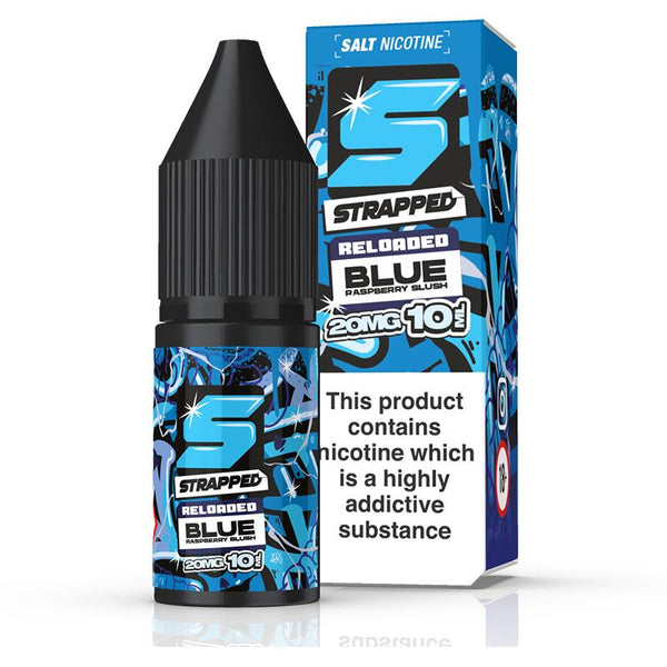 Blue Raspberry By Strapped Reloaded Salts 10ml