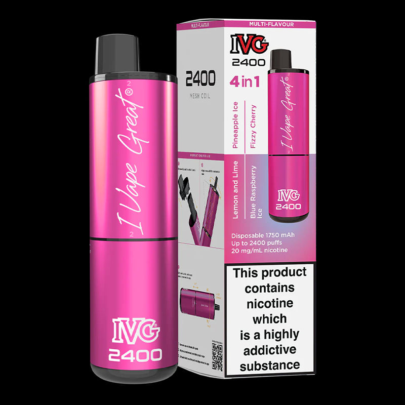 I VG 2400 Puff Multi Flavour Disposable Vape 20mg