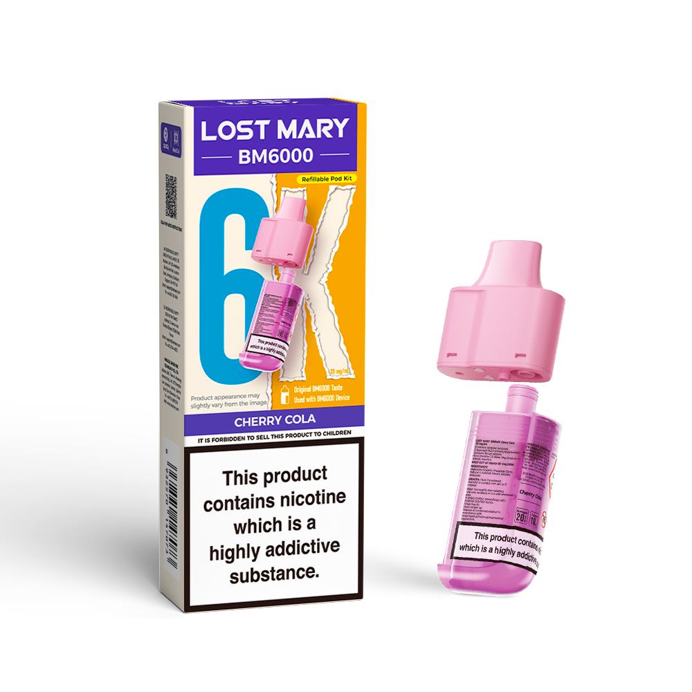 BM6000 Prefilled Replacement Pod By Lost Mary