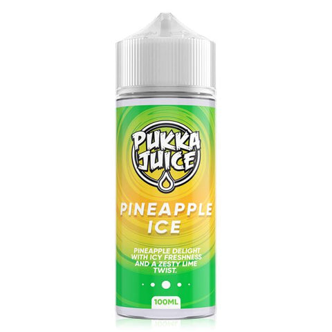 Pineapple Ice Shortfill By Pukka Juice 100ml Pukka Juice