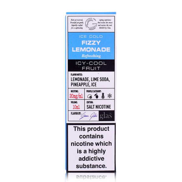 Fizzy Lemonade By Glas Basix Salts 10ml
