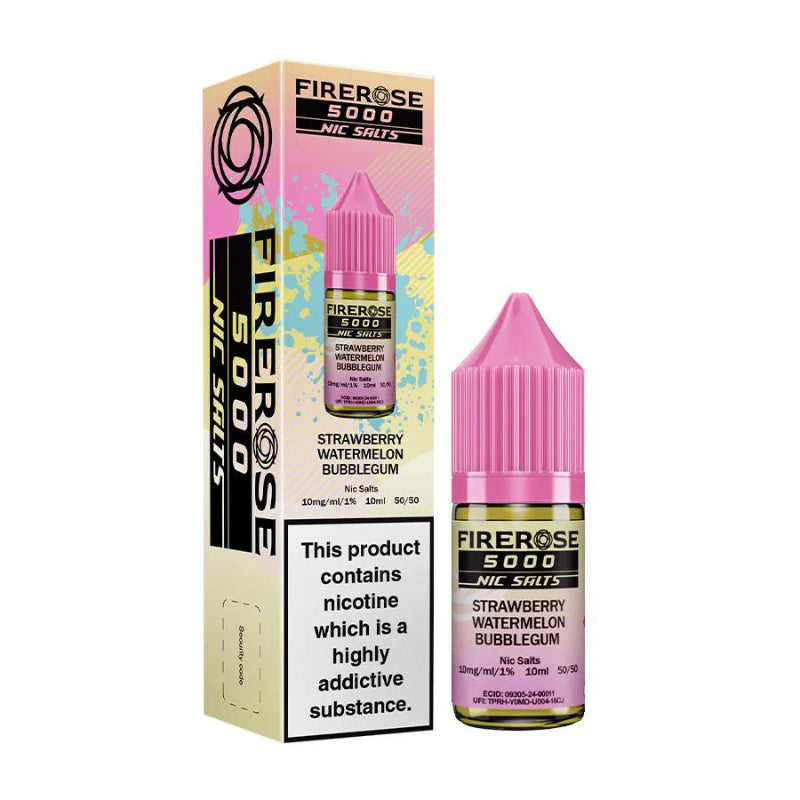 Strawberry Watermelon Bubblegum By Elux Firerose 5000 10ml Salts