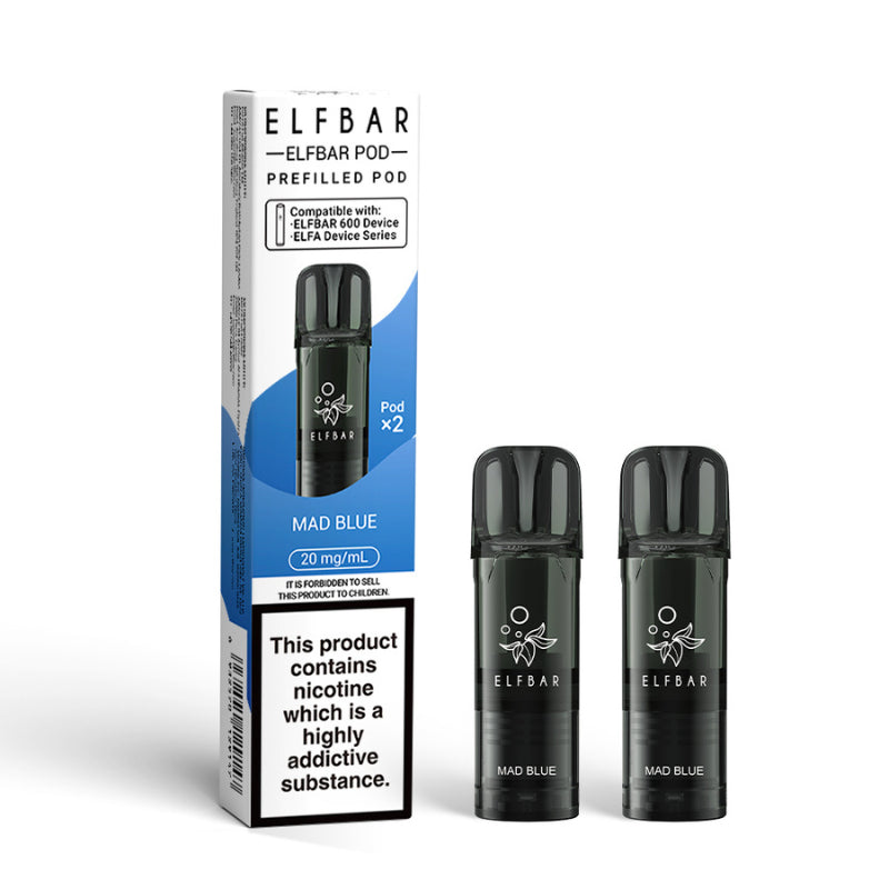 Elf Bar 600 Replacement Pre Filled Pods 2 Pack