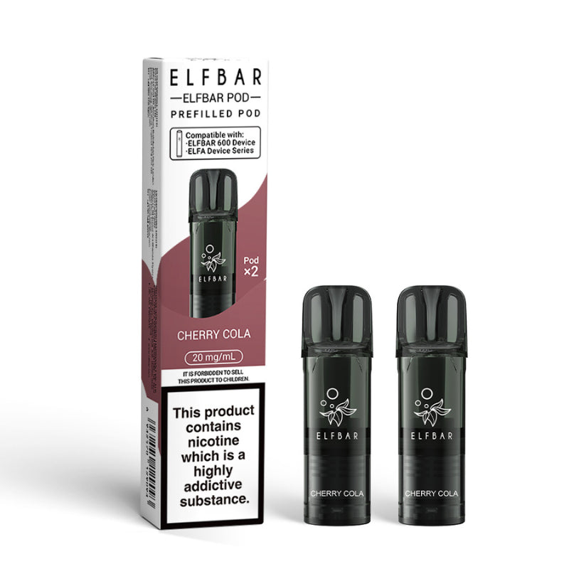Elf Bar 600 Replacement Pre Filled Pods 2 Pack