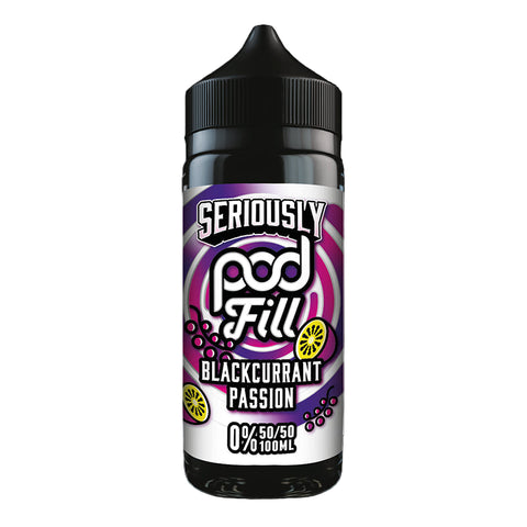 Blackcurrant Passion By Seriously Pod Fill 100ml Shortfill Seriously Doozy