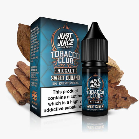 Sweet Cubano By Just Juice Tobacco Club 10ml Nic Salt Just Juice