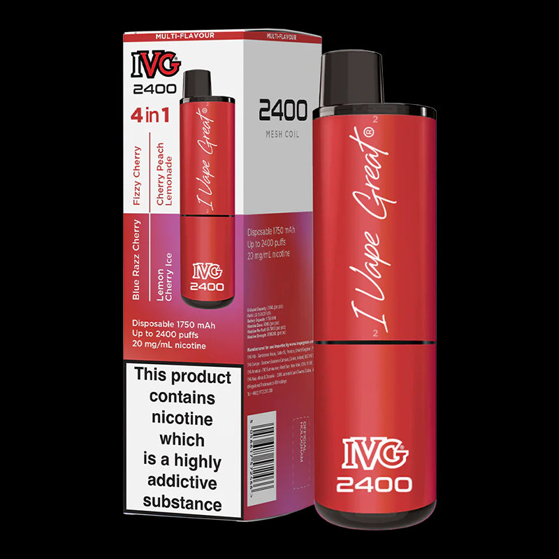 I VG 2400 Puff Multi Flavour Disposable Vape 20mg