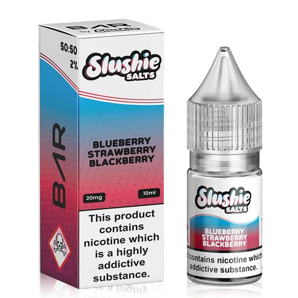 Blueberry Strawberry Blackberry Bar By Slushie Salt 10ml Slushie
