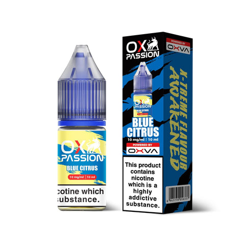 Blue Citrus 10ml Nic Salt By Ox Passion Ox Passion