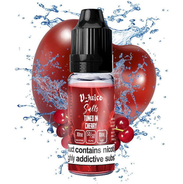 Tuned in Cherry 10ml By Vjuice Salts