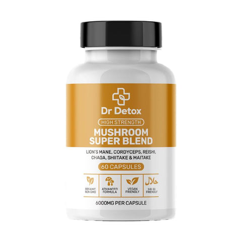 Mushroom Super Blend Capsules By Dr Detox 60 Pack Dr Detox