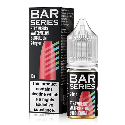 Strawberry Watermelon Bubblegum By Bar Series Salt 10ml Bar Series