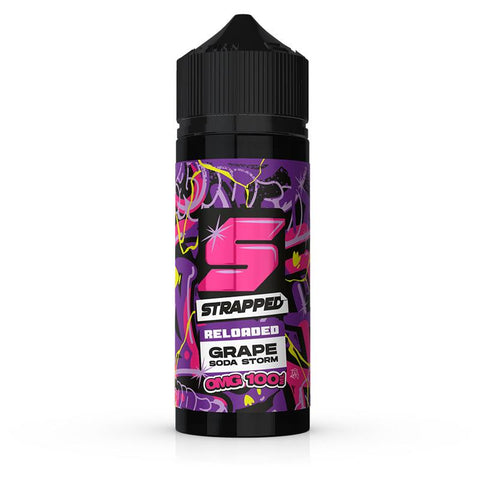 Grape Soda Storm By Strapped Reloaded 100ml Shortfill Strapped