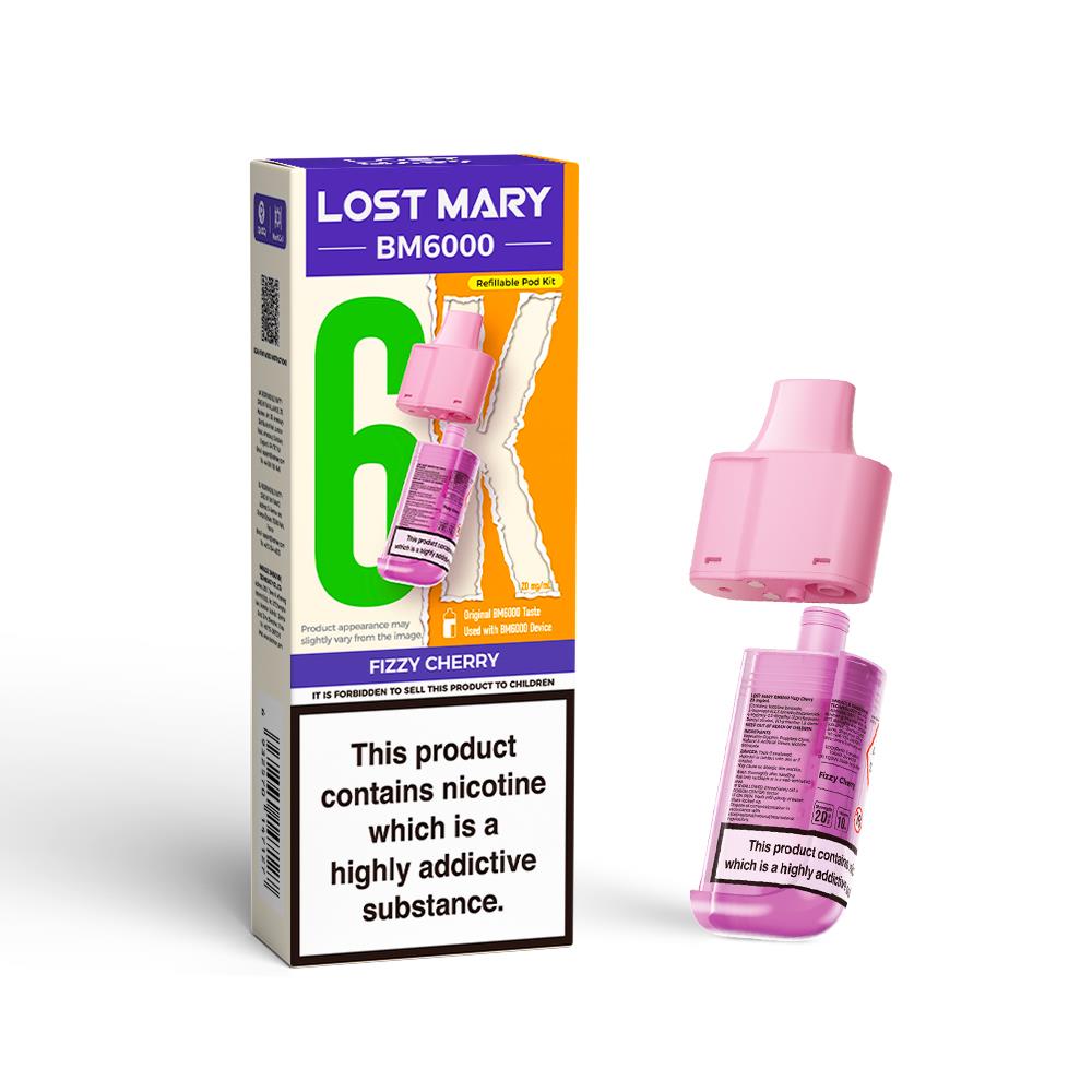 BM6000 Prefilled Replacement Pod By Lost Mary