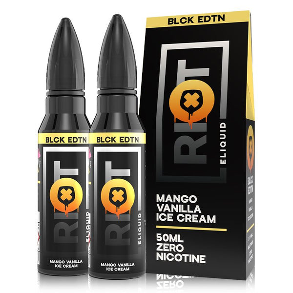 Mango Vanilla ICE Cream By Riot Squad BLCK EDTN Shortfill 2x50ml