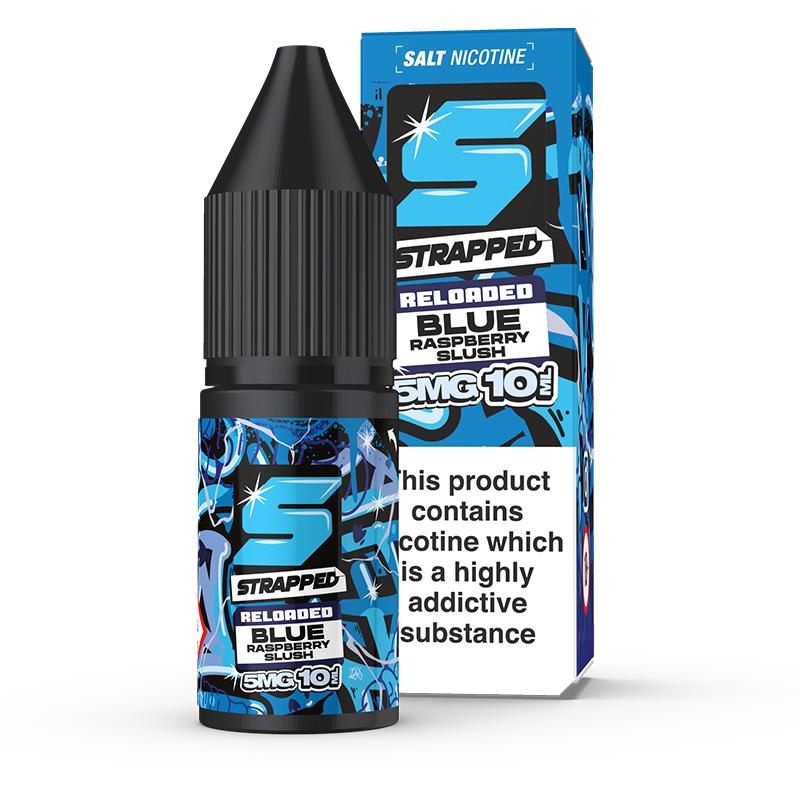 Blue Raspberry By Strapped Reloaded Salts 10ml