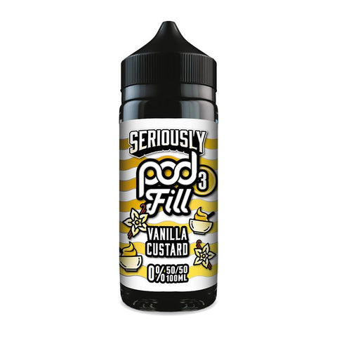 Vanilla Custard By Seriously Pod Fill 3 100ml Shortfill