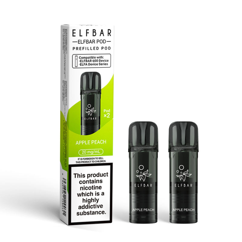 Elf Bar 600 Replacement Pre Filled Pods 2 Pack