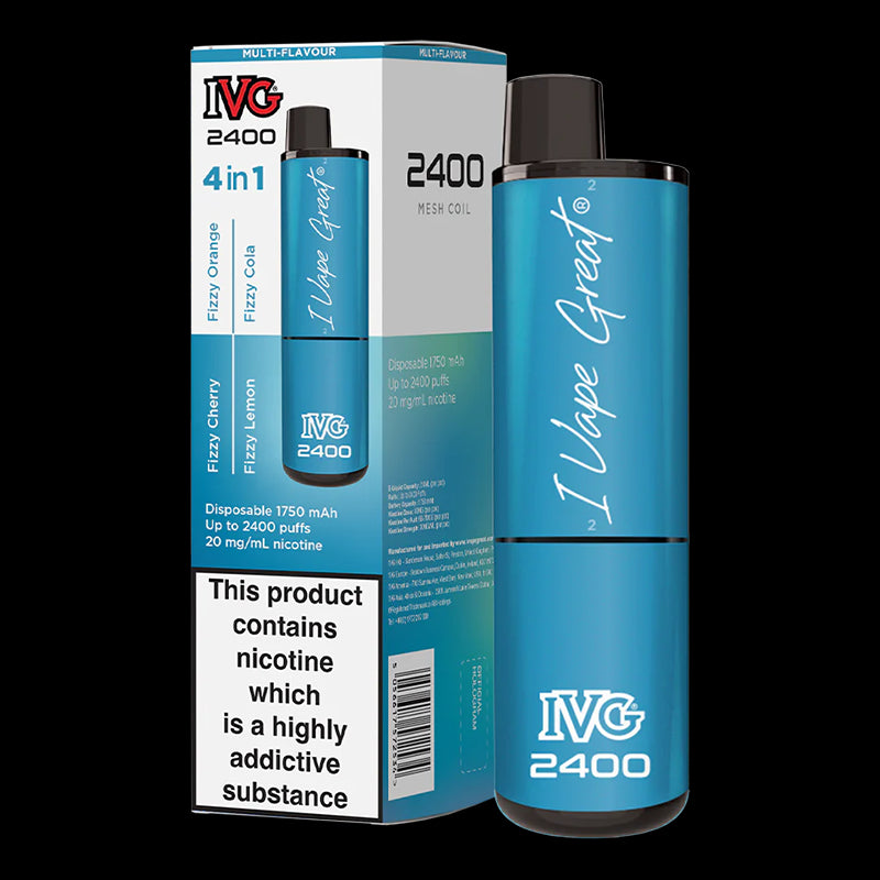 I VG 2400 Puff Multi Flavour Disposable Vape 20mg