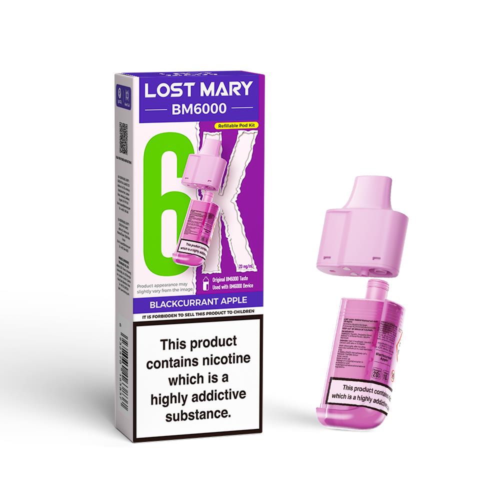 BM6000 Prefilled Replacement Pod By Lost Mary