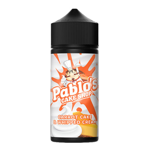 Carrot Cake and Whipped Cream By Pablo's Cake Shop 100ml Shortfill Pablos Cake Shop