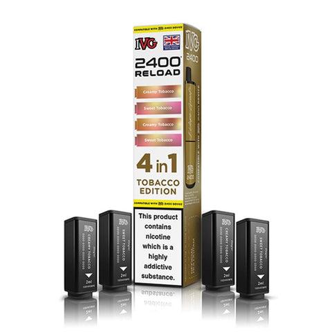 I VG 2400 Reload 4 in 1 Prefilled Replacement Pods I VG