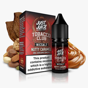 Nutty Caramel By Just Juice Tobacco Club 10ml Nic Salt