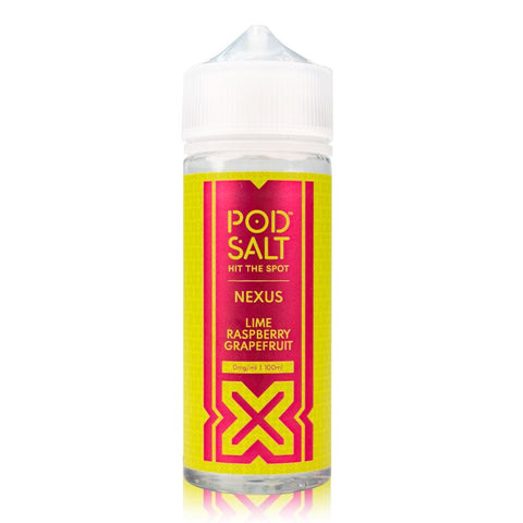 Lime Raspberry Grapefruit 100ml Shortfill By Nexus Pod Salt