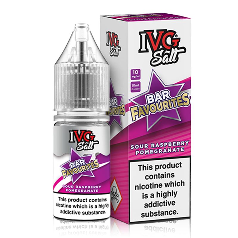 Sour Raspberry Pomegranate By I VG Bar Favourites 10ml - Evolution Vaping