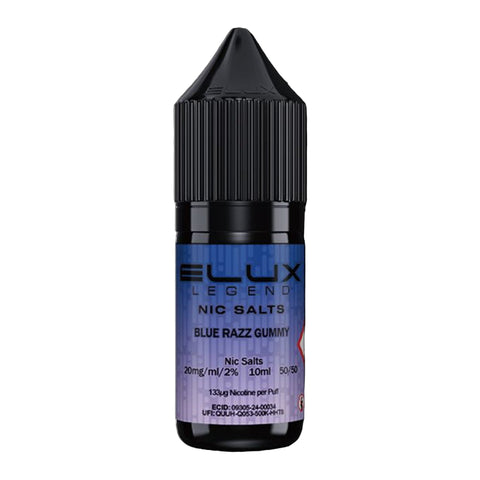 Blue Razz Gummy By Elux Legend 10ml Salts Elux