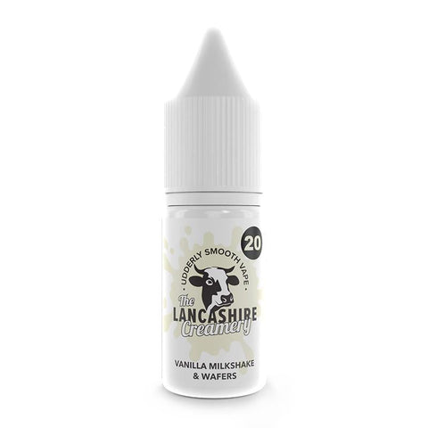 Vanilla Milkshake Wafers By The Lancashire Creamery 10ml Nic Salt Lancashire Creamery