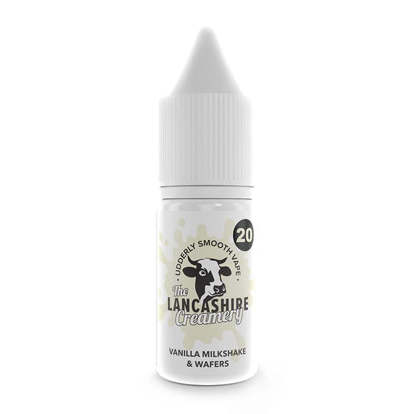 Vanilla Milkshake Wafers By The Lancashire Creamery 10ml Nic Salt Lancashire Creamery