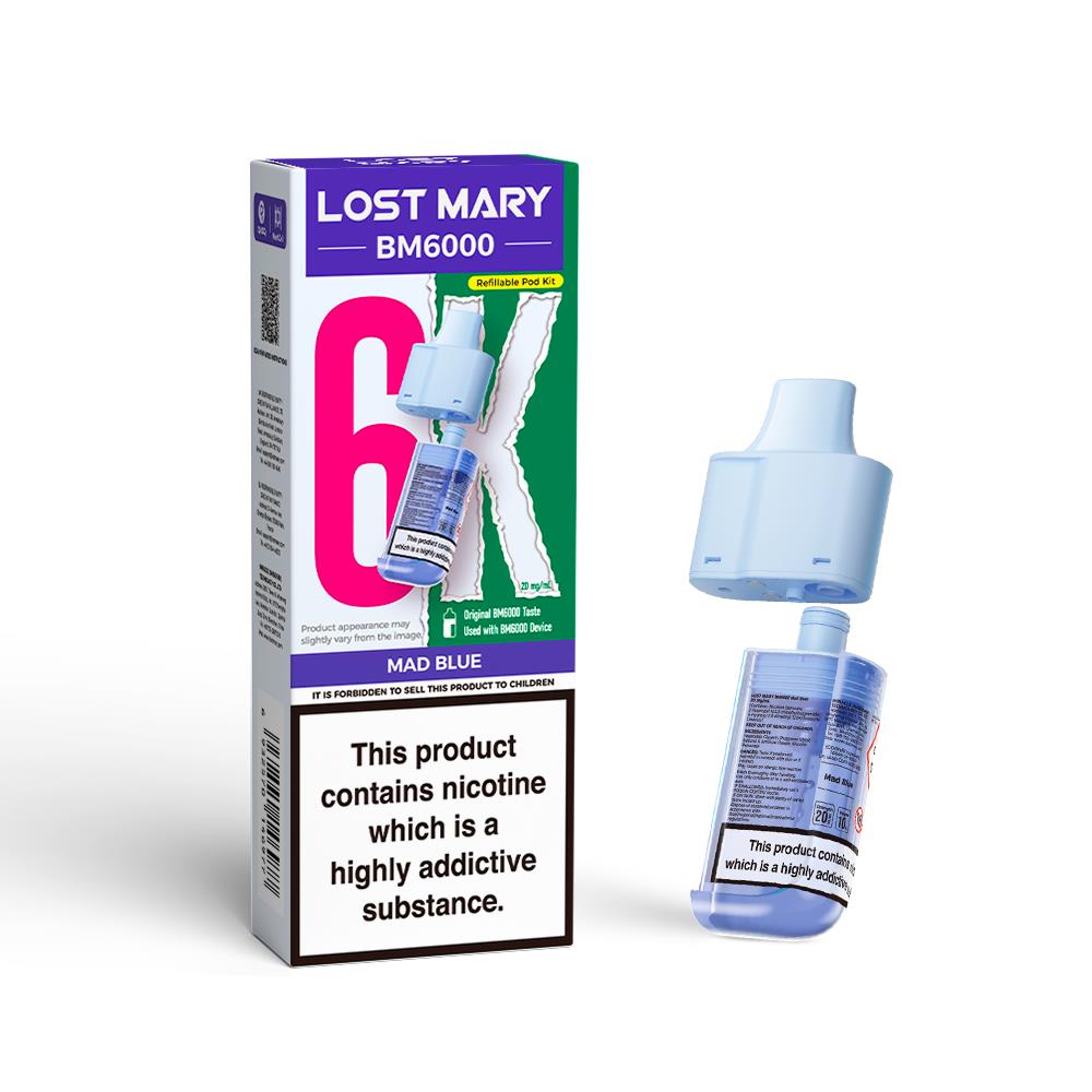 BM6000 Prefilled Replacement Pod By Lost Mary