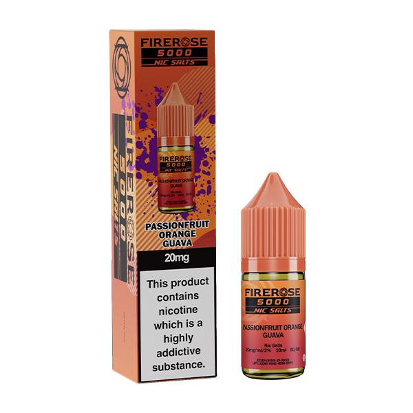Passionfruit Orange Guava By Elux Firerose 5000 10ml Salts